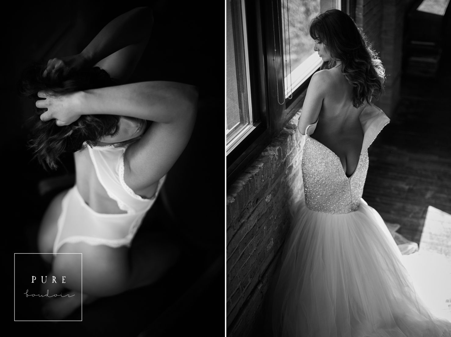 Chicago bridal boudoir with natural light 